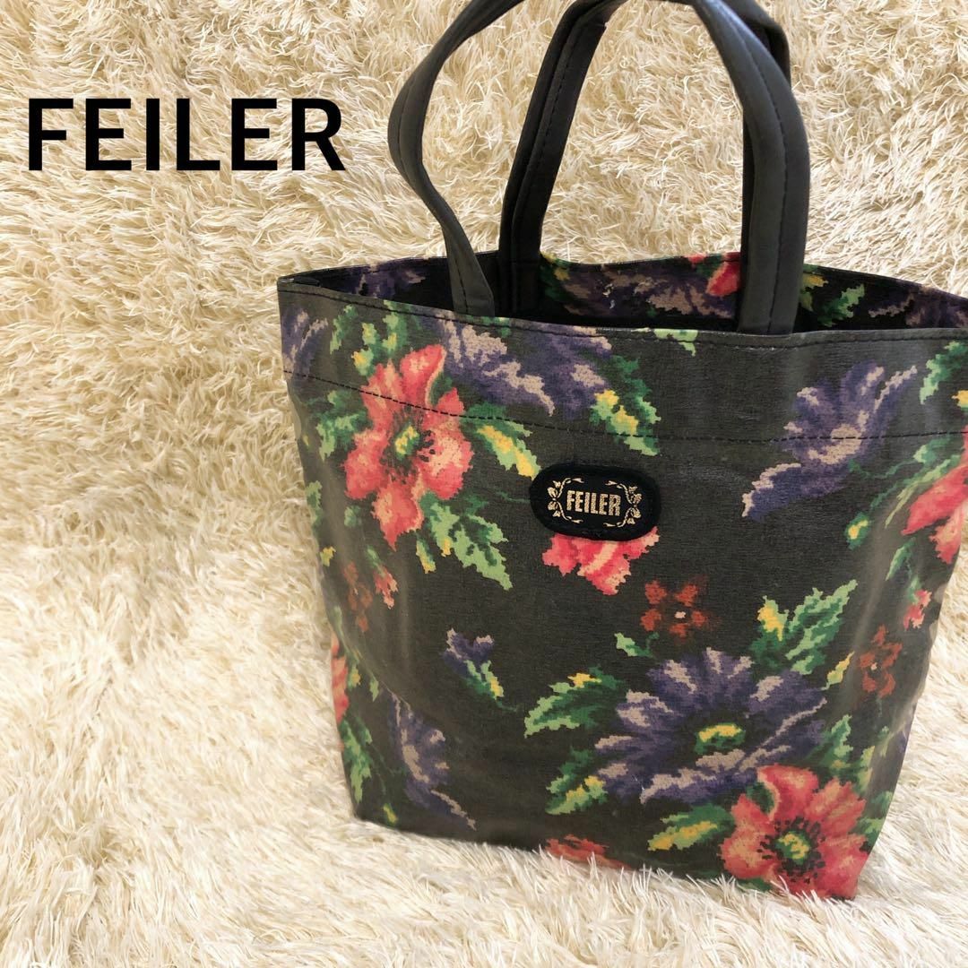激レア✨FEILER フェイラー ハンドバッグ/トートバッグ 黒/ブラック | フリマアプリ ラクマ