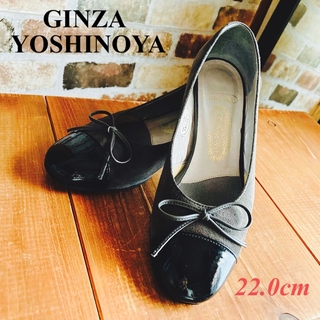 銀座ヨシノヤ - 未使用 銀座 Yoshinoya パンプス 靴 メタリック 