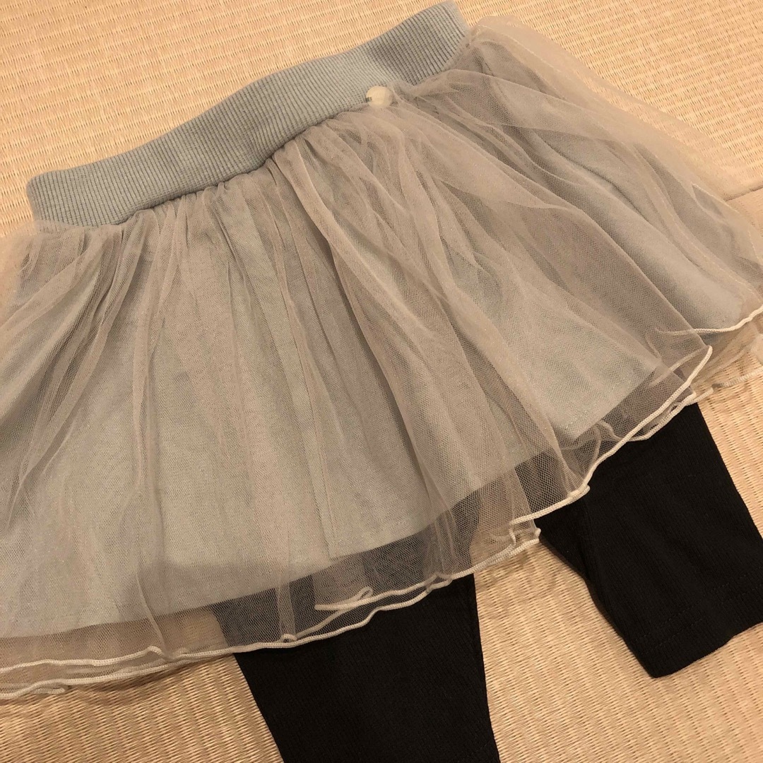 petit main(プティマイン)のスパッツ付きスカート キッズ/ベビー/マタニティのキッズ服女の子用(90cm~)(スカート)の商品写真