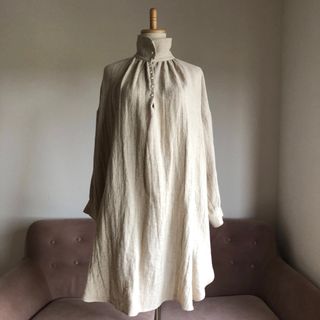 BEARDSLEY - ビアズリー リネンウールBIGシャツの通販|ラクマ