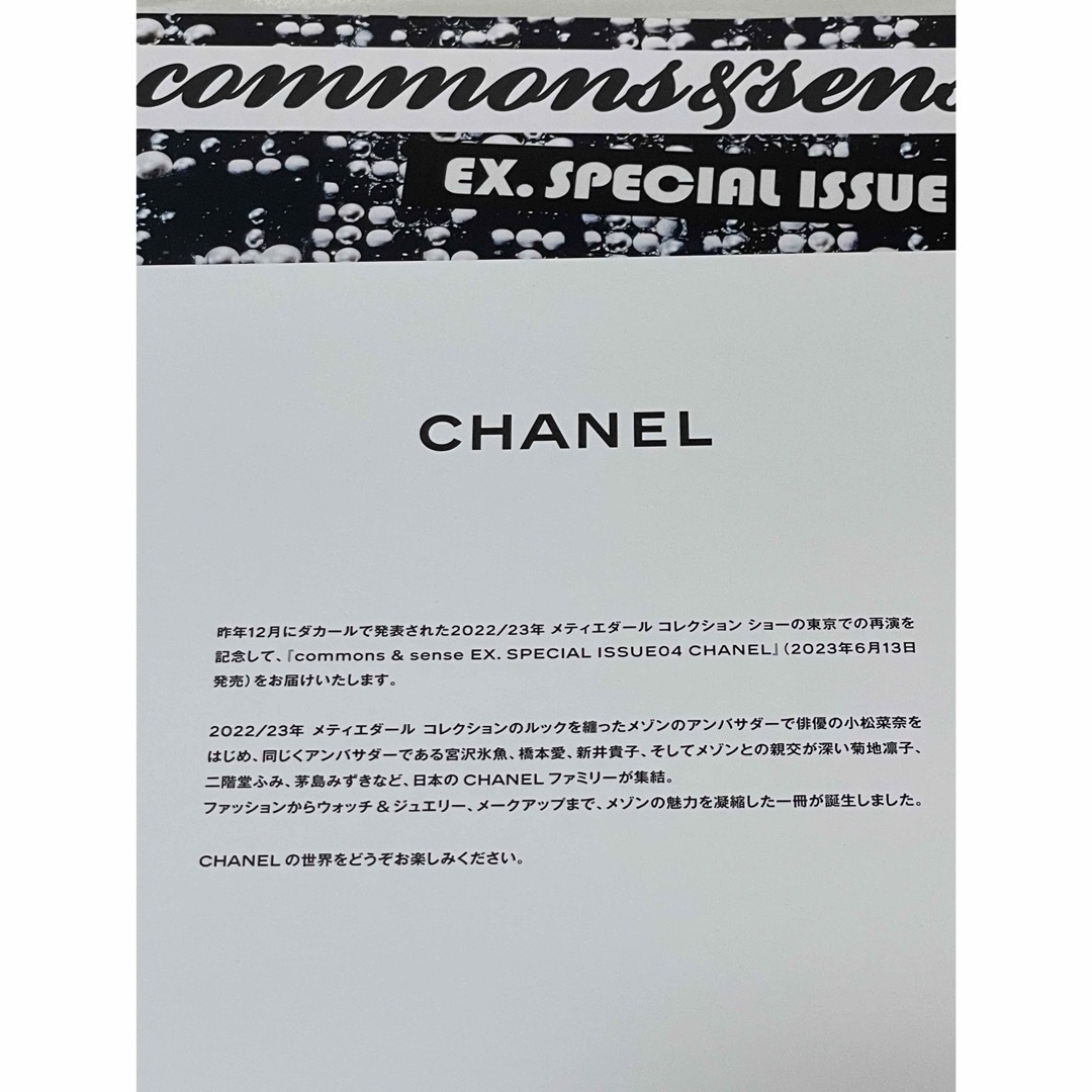 CHANEL(シャネル)のCHANEL シャネル　カタログ エンタメ/ホビーの雑誌(ファッション)の商品写真