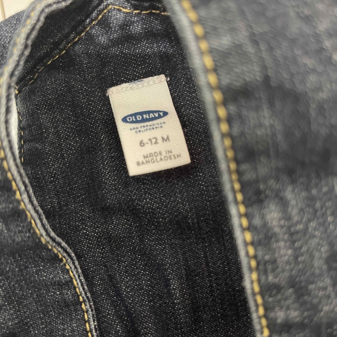 Old Navy(オールドネイビー)のOLD NAVY デニム　ワンピース　6-12 オールインワン　サロペット キッズ/ベビー/マタニティのベビー服(~85cm)(ワンピース)の商品写真