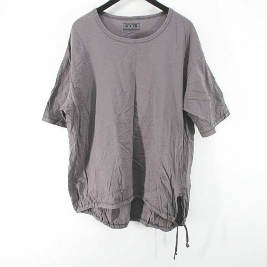 サイト s'yte 五分袖 Tシャツ カットソー 2 灰系 グレー 日本製 綿
