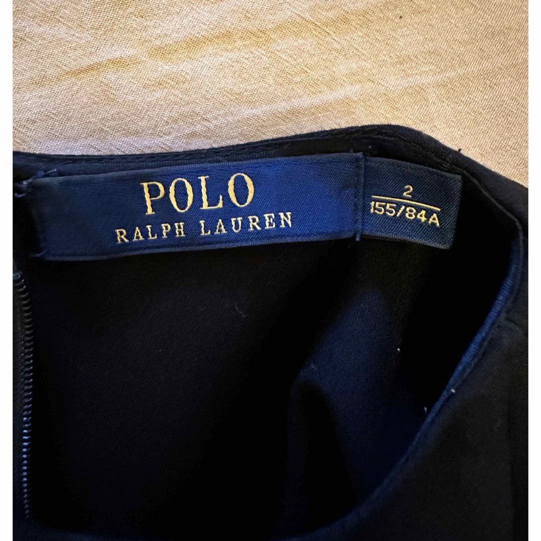 POLO（RALPH LAUREN）(ポロ)のPOLO  ラルフローレン　黒　ワンピース　フレア レディースのワンピース(ひざ丈ワンピース)の商品写真