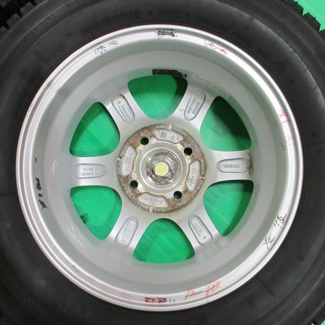 モコ 145/80R13 2022年バリ山スタッドレス ワゴンR アルト タント 3