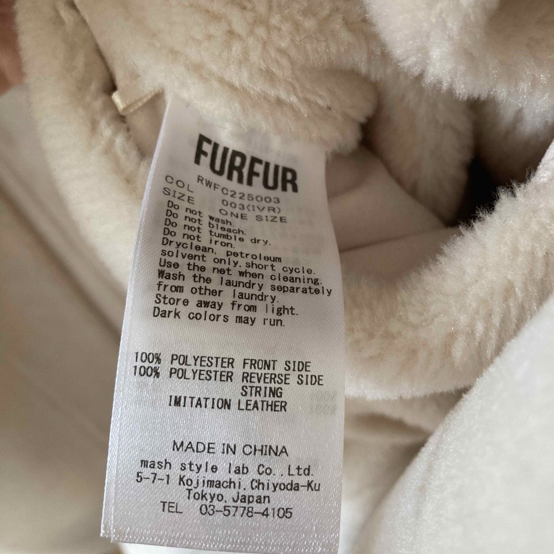 fur fur(ファーファー)のfurfur  ボアダッフルコート レディースのジャケット/アウター(ダッフルコート)の商品写真