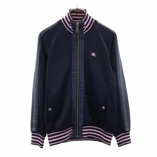 バーバリーブラックレーベル(BURBERRY BLACK LABEL)のバーバリーブラックレーベル 三陽商会 ジップ ジャケット 2 黒系 BURBERRY BLACK LABEL ブルゾン ロゴ刺繍 メンズ 【中古】  【231015】(ダッフルコート)