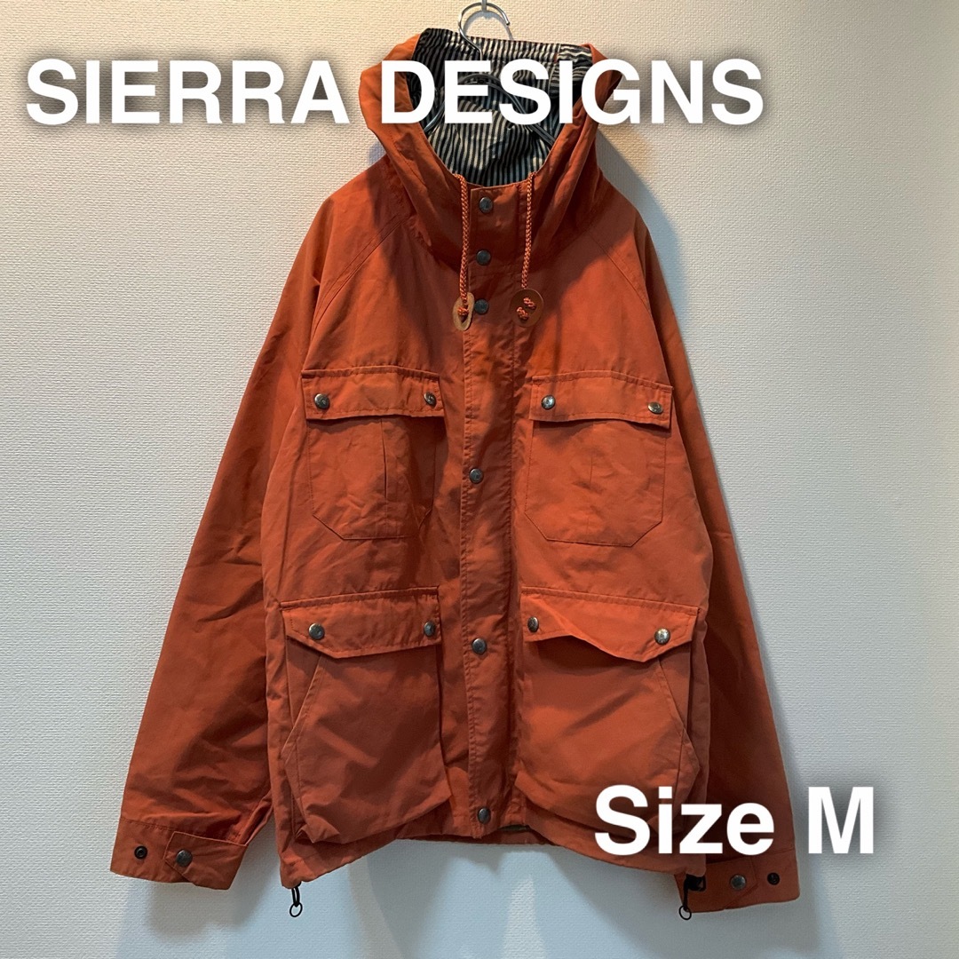 SIERRA DESIGNS シェラデザイン　M マウンテンパーカー　オレンジ | フリマアプリ ラクマ