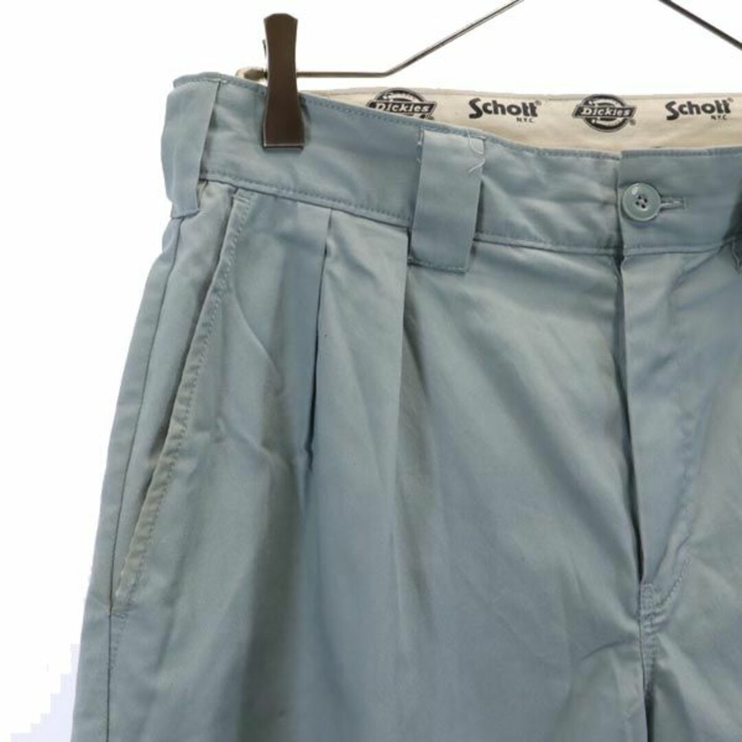 ショット ディッキーズ コラボ Dickies ペインターパンツ w30 水色 schott メンズ 【中古】 【231015】