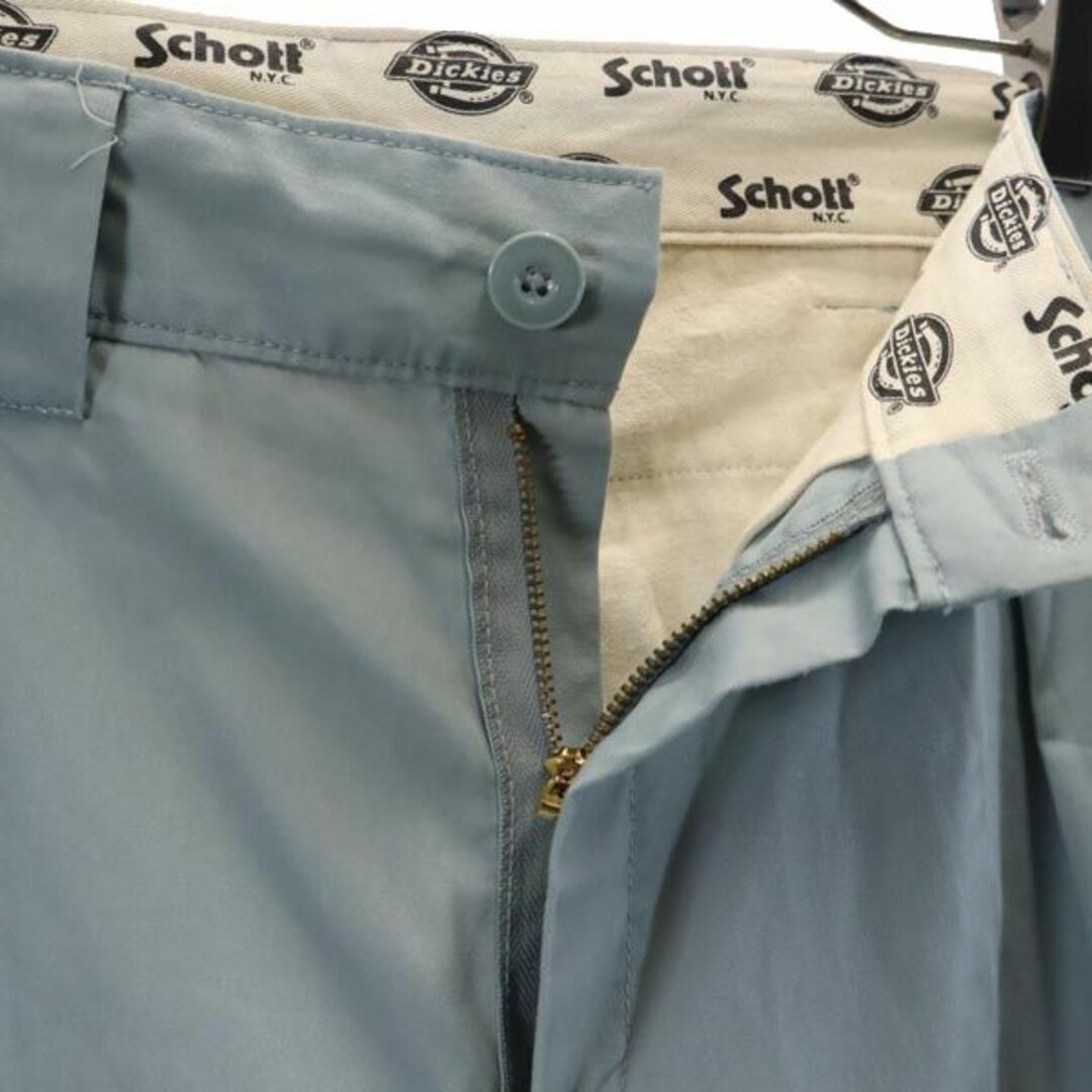 ショット ディッキーズ コラボ Dickies ペインターパンツ w30 水色 schott メンズ 【中古】 【231015】