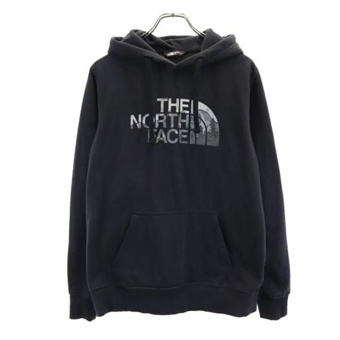 ノースフェイス プリント スウェットパーカー S ブラック THE NORTH FACE プルオーバー 裏起毛 長袖 アウトドア メンズ 【中古】  【231015】 | フリマアプリ ラクマ