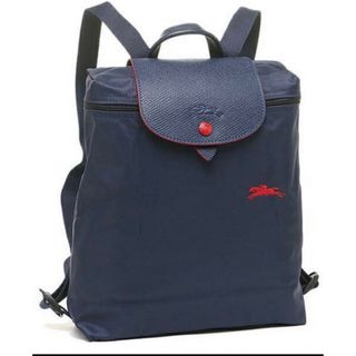 ロンシャン(LONGCHAMP)のLONGCHAMP リュックNavy (未使用に近い)(リュック/バックパック)