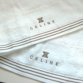 セリーヌ(celine)の♪【新品未使用】CELINE セリーヌ フェイスタオル2枚セット♪(タオル/バス用品)