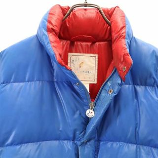 モンクレール 80s アシックス  ダウンジャケット L グレー系 MONCLER ロゴワッペン メンズ   【221218】