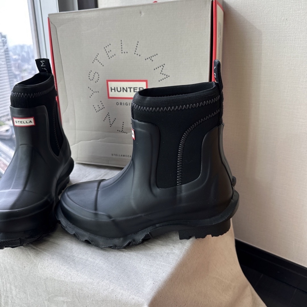 Stella Mccartney Hunter コラボ レインブーツ UK5黒