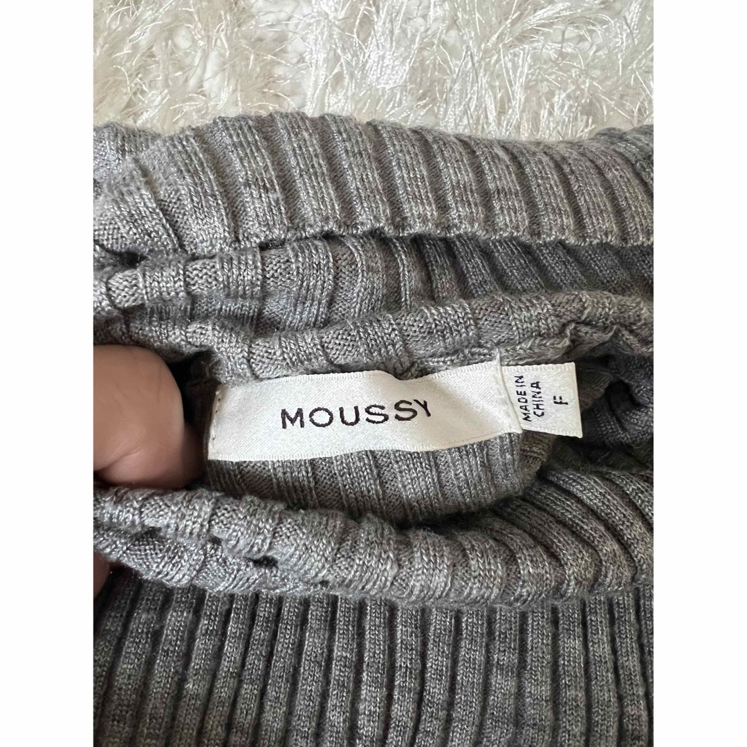 moussy(マウジー)のmoussy SWITCHING RIB SWEATER レディースのトップス(ニット/セーター)の商品写真