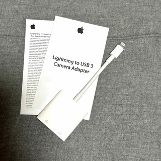 アップル(Apple)の断捨離中様専用　Lightning - USB 3カメラアダプタ (PC周辺機器)