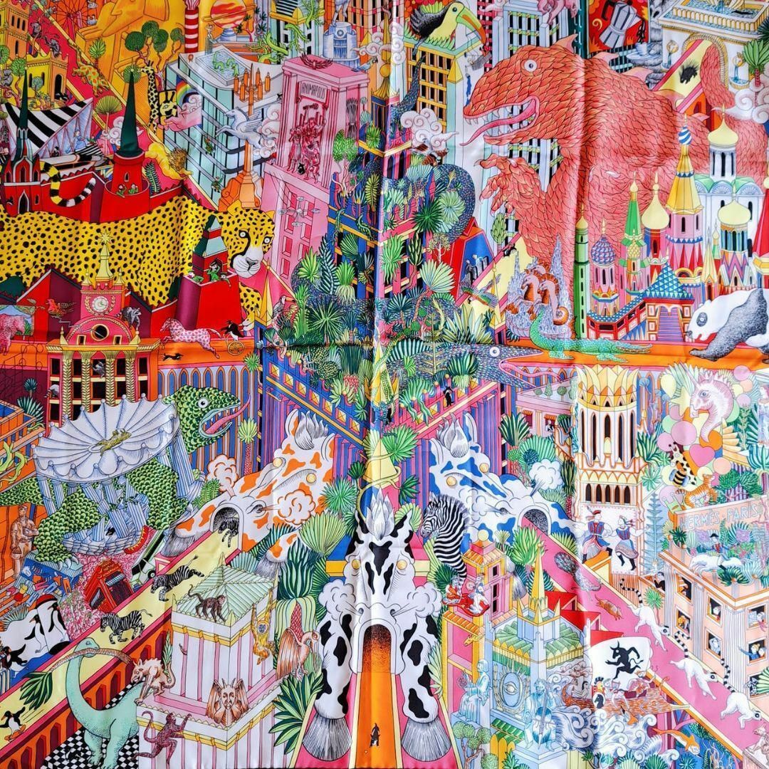 Hermes - 極美品 エルメス カレ90 Animapolis アニマポリス スカーフの