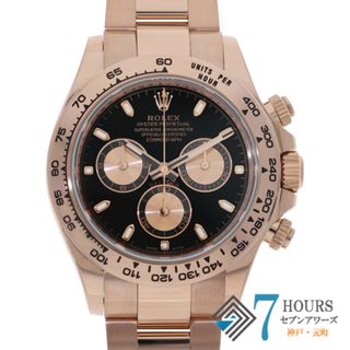 ロレックス(ROLEX)の【117828】ROLEX ロレックス  116505 コスモグラフデイトナ ブラック/ピンクダイヤル ランダム番 PG 自動巻き ギャランティーカード 純正ボックス 腕時計 時計 WATCH メンズ 男性 男 紳士【中古】(腕時計(アナログ))