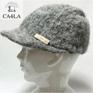 カシラ(CA4LA)の【新品】CA4LAカシラ日本製アルパカ混アシメントリーワイヤー入りブリムキャップ(キャップ)