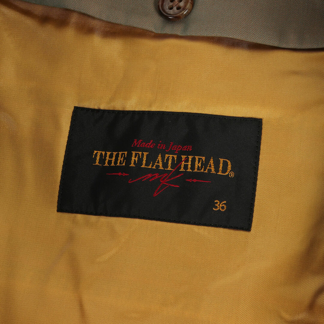 FLAT HEAD フラットヘッド カラーレザー ウールジャケット 36 日本製