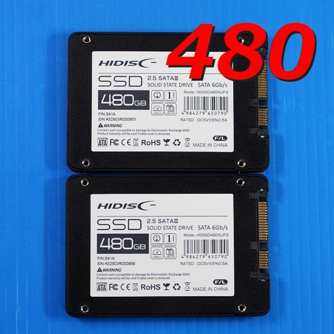 新品未使用 HIDISC SSD 480GB