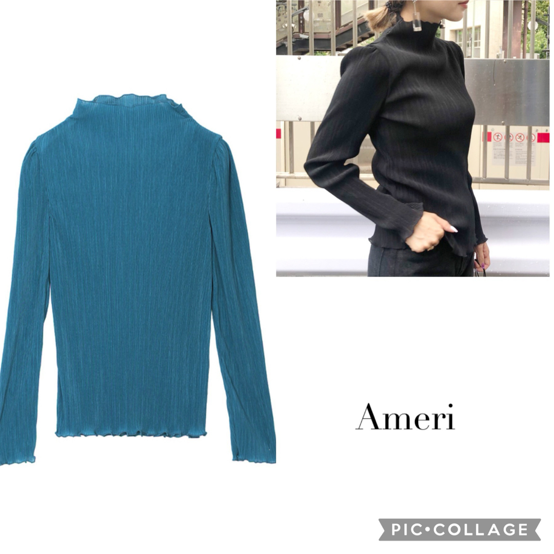 Ameri VINTAGE - 【宮脇咲良着用】アメリ AMERI HIDA HIDA TOP ブルー