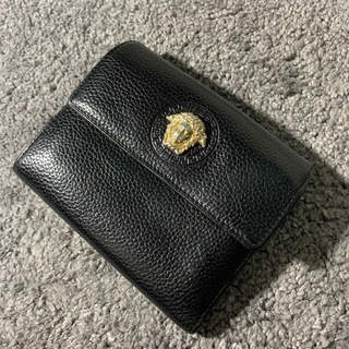 ジャンニヴェルサーチ(Gianni Versace)のヴェルサーチ　Versace 折り財布　ブラック(折り財布)