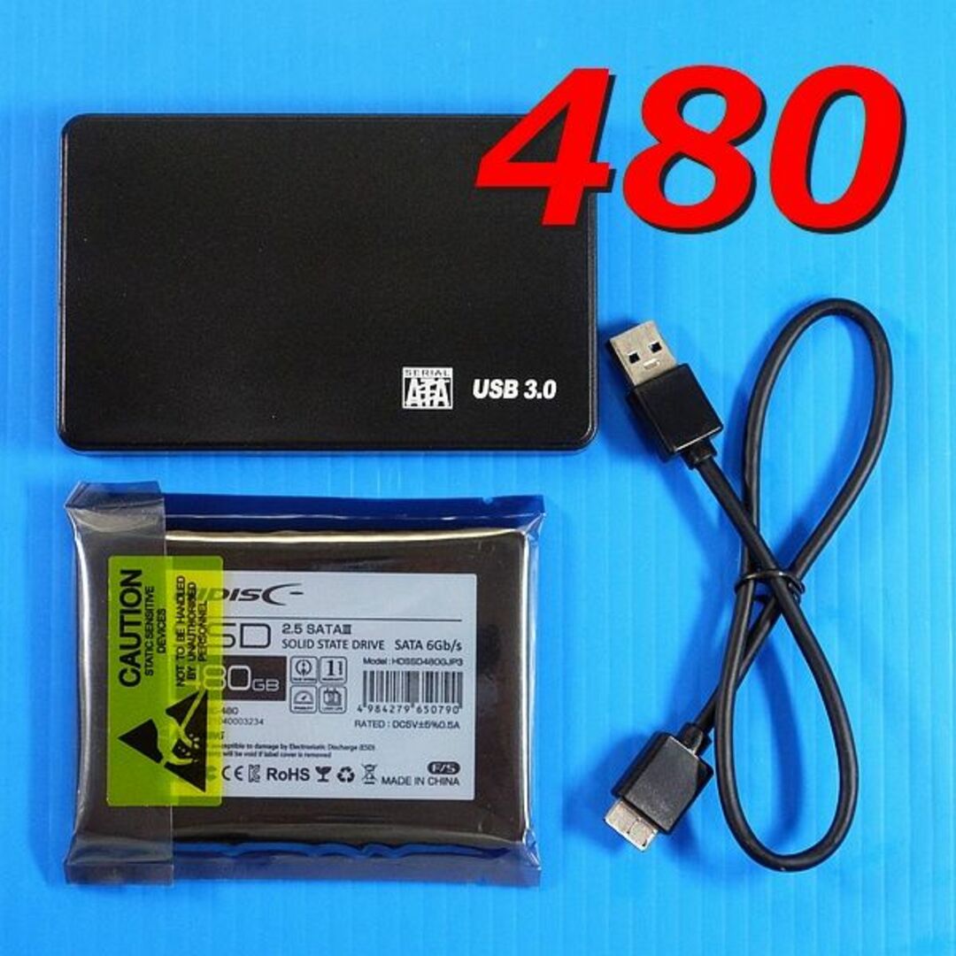 新品未使用 HIDISC SSD 480GB