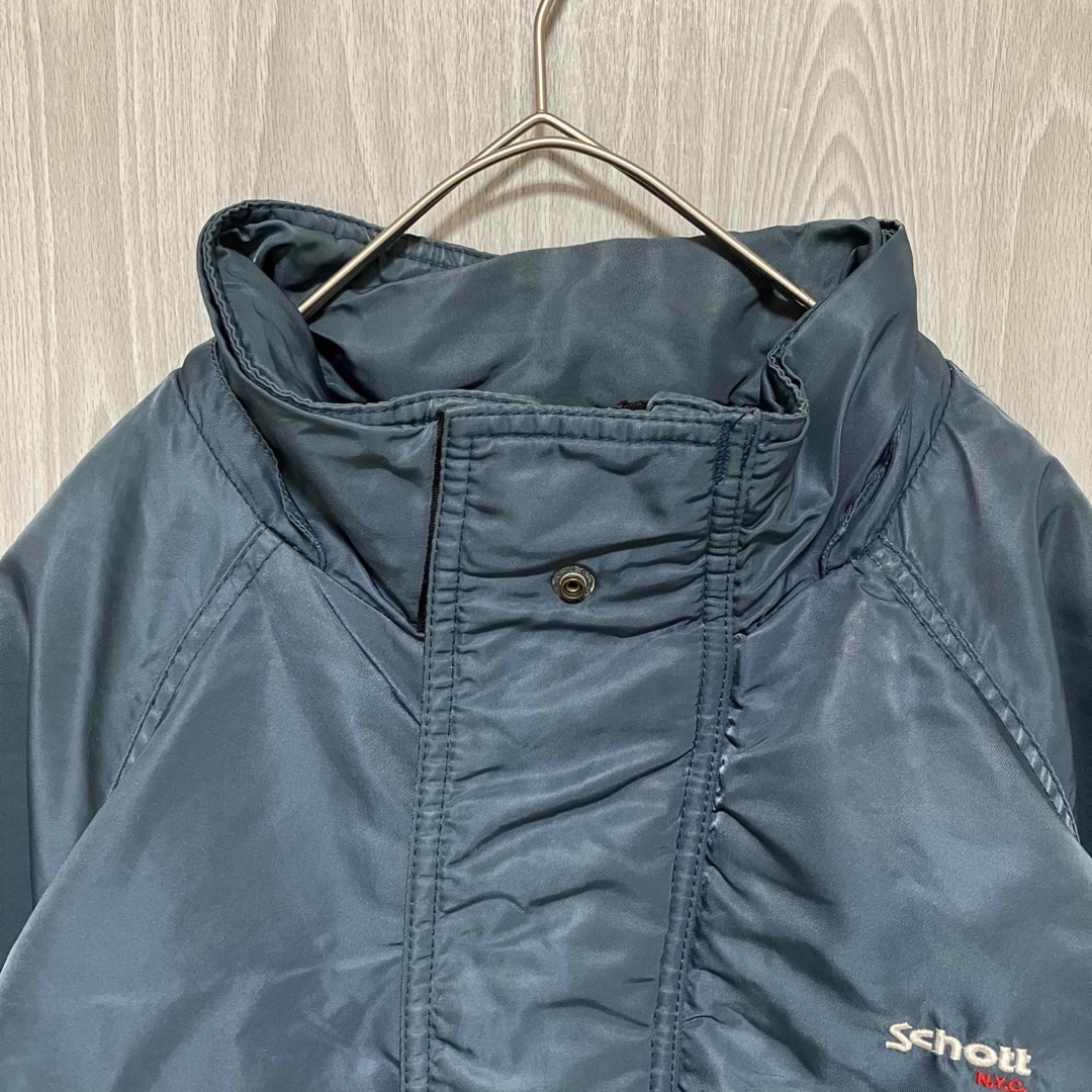 schott - Z910ショット中綿ジャケットワンポイント刺繍ロゴ90s Schott