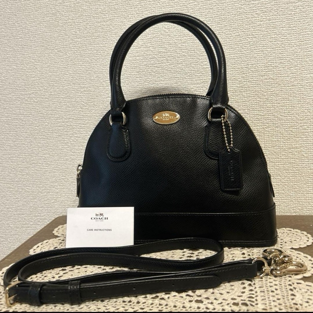 ⚫︎美品⚫︎COACH レザー2WAYショルダーバッグ　ブラック