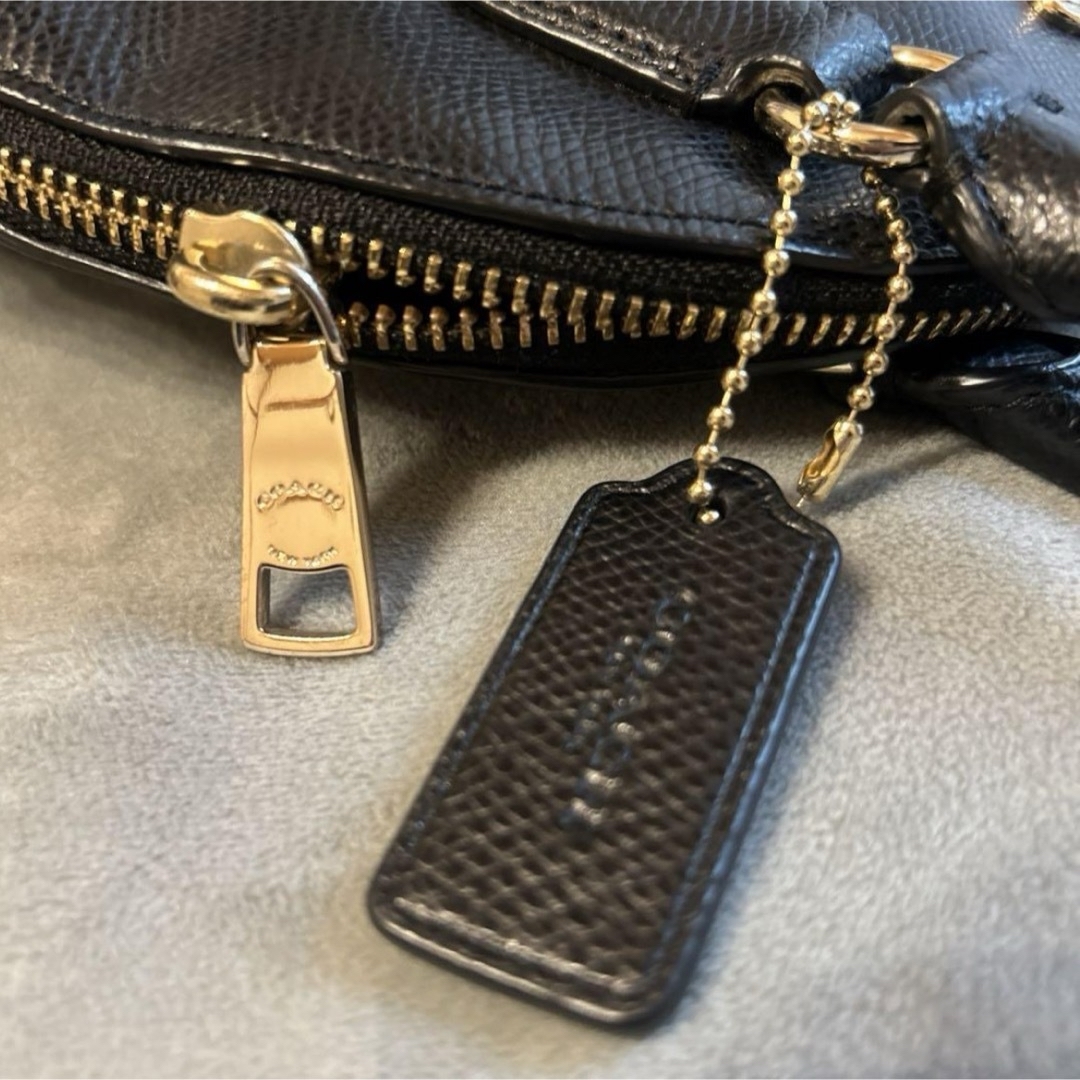 ⚫︎美品⚫︎COACH レザー2WAYショルダーバッグ　ブラック