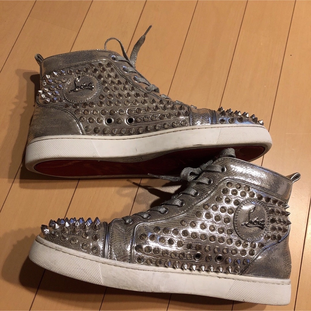 21800円 41 Louboutin (26cm)スパイク Christian スニーカー