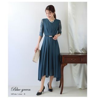 ブルーイースト(BLUEEAST)のBLUEEAST シフォン レース ロング丈 パーティードレス(ロングドレス)