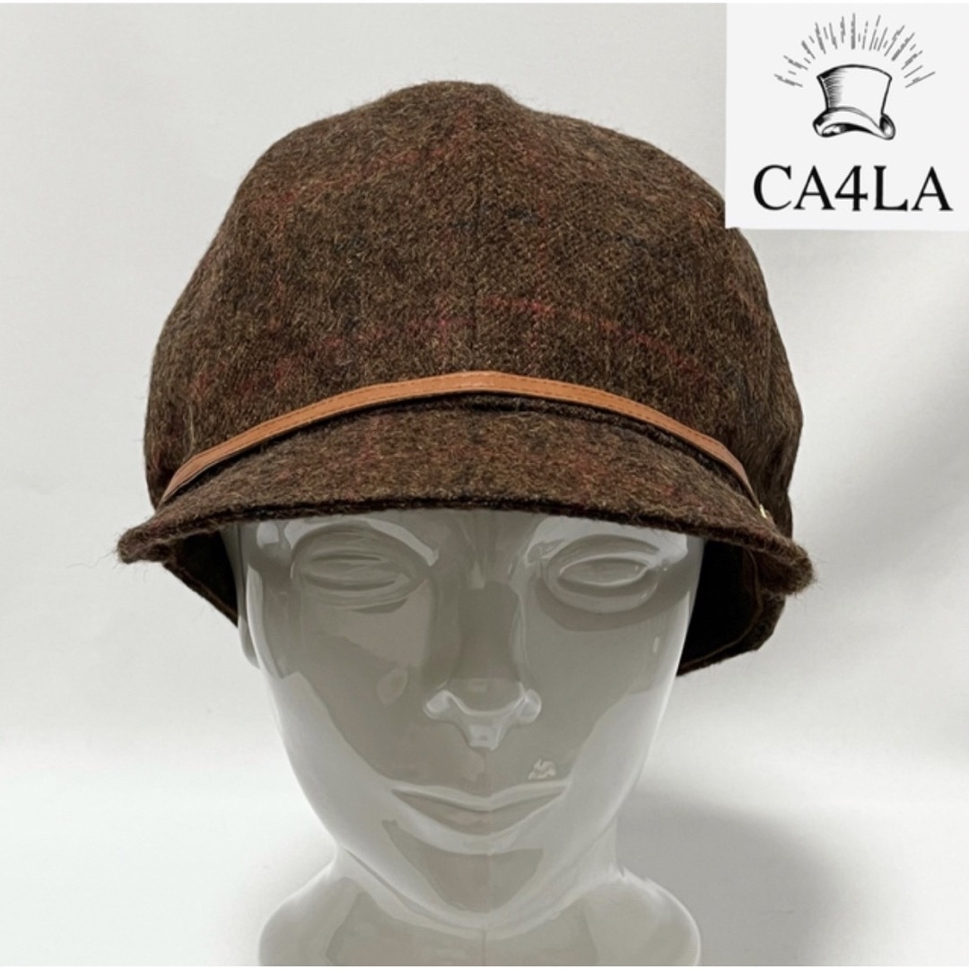 【最終お値下げ】CA4LA カシラ チェック柄 キャスケット帽