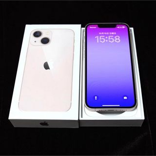 アイフォーン(iPhone)の★極美品★ iPhone 13 mini 本体 ピンク 128G SIMフリー(スマートフォン本体)