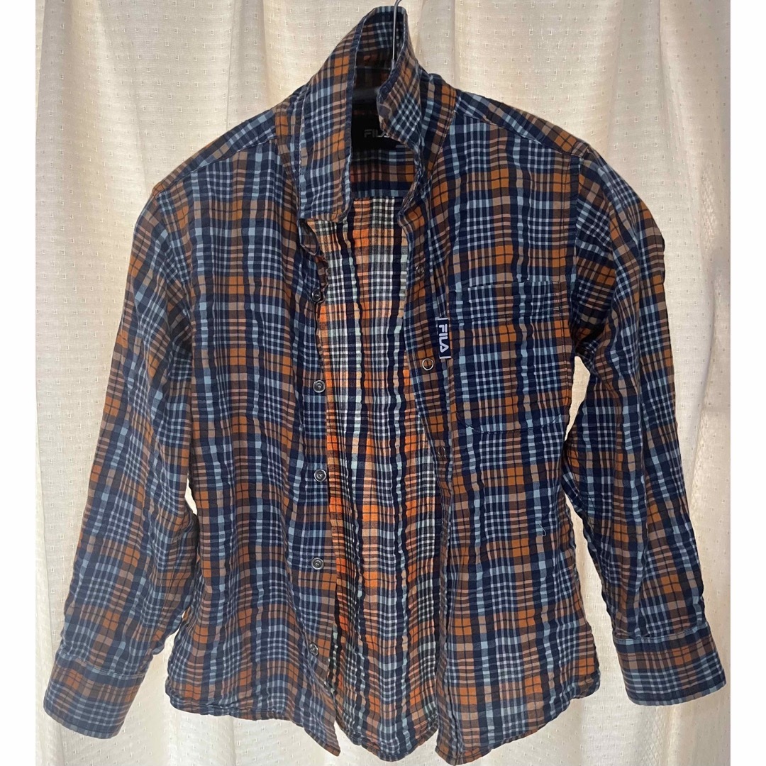 FILA(フィラ)のFILA（フィラ）チェックシャツ　120cm キッズ/ベビー/マタニティのキッズ服男の子用(90cm~)(その他)の商品写真
