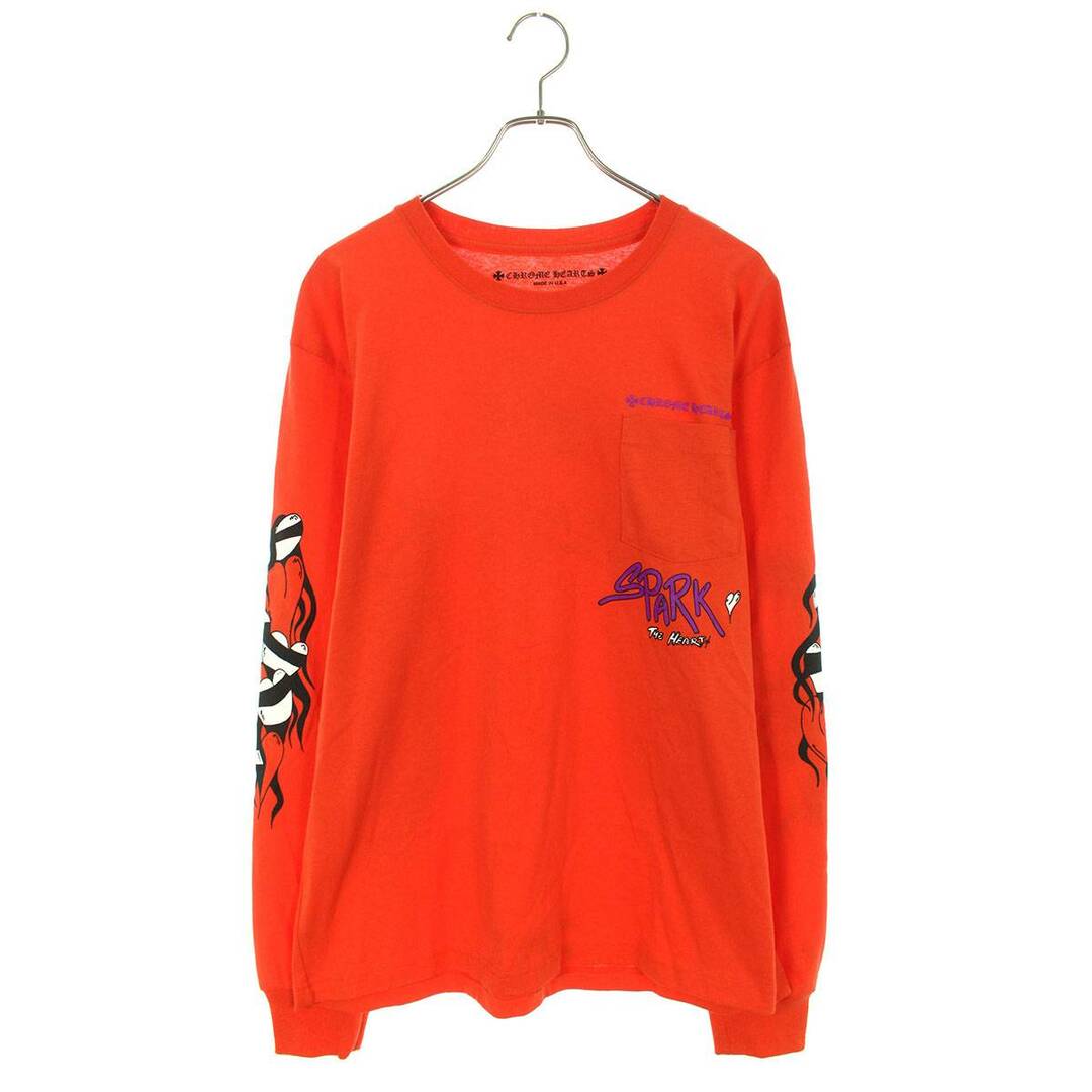 クロムハーツ  PPO U LS PKT CREW MATTY BOYバックプリント長袖カットソー メンズ XL