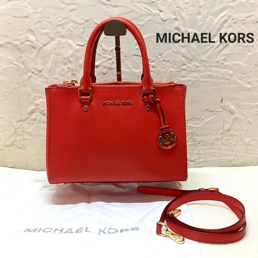 MICHAEL KORS 2wayショルダーバック赤