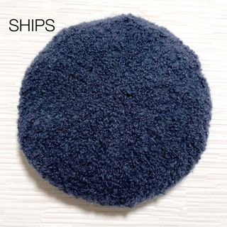 シップスキッズ(SHIPS KIDS)のSHIPS KIDS シップス ベレー帽 Ssize ネイビー ふわふわ　新品(帽子)