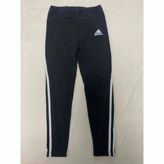 アディダス(adidas)のadidas キッズ レギンス 三本ライン 黒(パンツ/スパッツ)