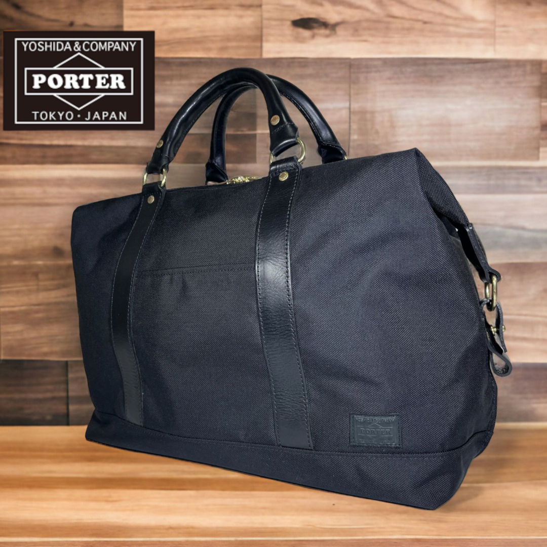 廃盤品 ✴︎美品PORTER ポーター THRED スレッド ボストンバッグ 黒-