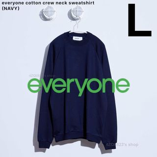 1LDK SELECT - everyone cotton crew neck sweatshirt Lの通販 by ...