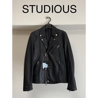 ステュディオス(STUDIOUS)の【再値下げ】STUDIOUS  ダブルライダースジャケット【タグ付き】(ライダースジャケット)