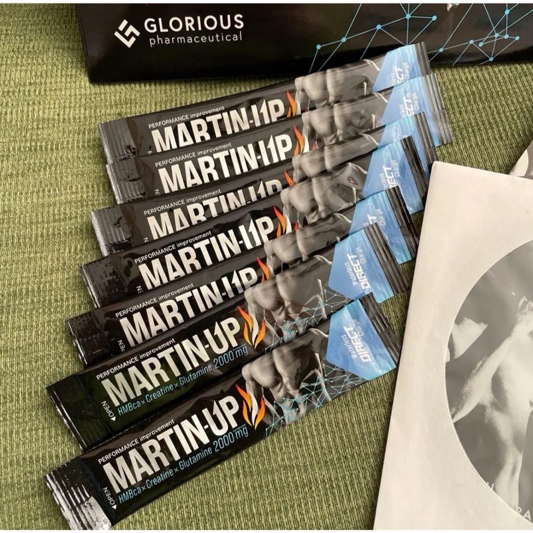MARTIN-UP マーチンアップ　グロリアス製薬 6箱+バラ7袋DVD付き