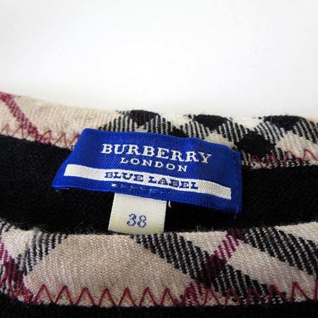 BURBERRY BLUE LABEL(バーバリーブルーレーベル)のバーバリーブルーレーベル ニット セーター ノースリーブ ウール M 38 黒 レディースのトップス(ニット/セーター)の商品写真