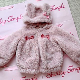 Shirley Temple - シャーリーテンプル🎀うさみみボアコート🐰S100-115