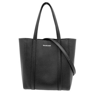 バレンシアガ(Balenciaga)の【在庫一掃】BALENCIAGA バレンシアガ 2WAY EVERYDAY XXS トートバッグ エブリデイ ハンドバッグ ショルダーバッグ 小さめ かばん 鞄 551815 レザー    ブラック 黒 シルバー金具 レディース 人気【中古品】(ショルダーバッグ)