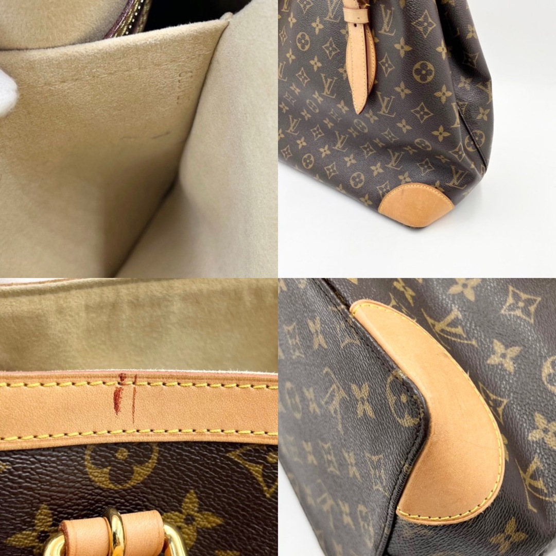 LOUIS VUITTON ルイヴィトン トートバッグ モノグラム ハムステッドMM ハンドバッグ ブラウン 茶 SPオーダー スペシャルオーダー 鞄 かばん M51167    ゴールド金具 レディース【品】