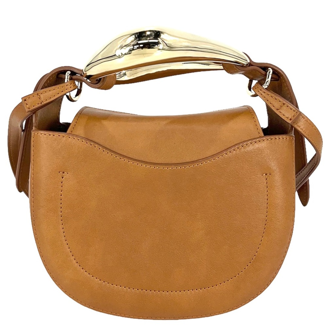 Chloe クロエ ショルダーバッグ Kiss スモールバッグ キス 肩掛け 斜め掛け 小さめ かばん 鞄 CHC21US350E48248 グレインカーフレザー ブラウン 茶 ゴールド金具 レディース【中古品】 クロエ Chloe ショルダーバッグ 肩掛け 斜め掛け レディース